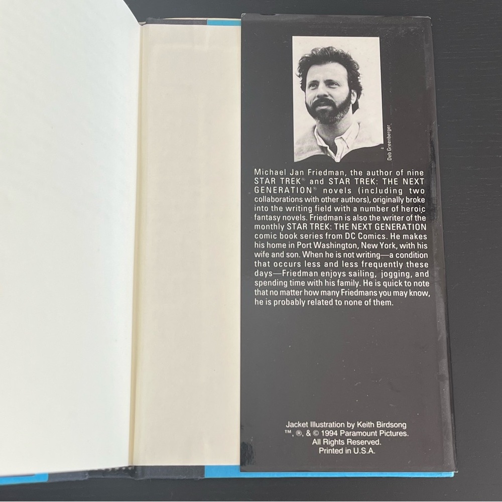 Star Trek Next Generation All Good Things Friedman First Edition 1994 - Picture 12 of 12